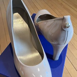 Stuart Weitzman Patent Tan Heels